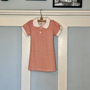 NWT Mud Kingdom Orange & White Stripe Polo Dress